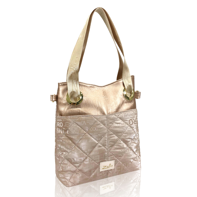 ZELLIA NŐI VÁLLTÁSKA 23051 BEIGE - BETŰ MINTÁS - - Image 2
