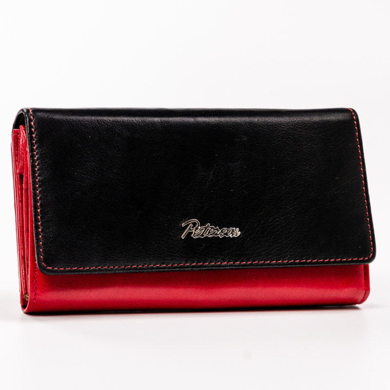 PETERSON NŐI BŐR PÉNZTÁRCA PTN KA-19-4214 Red/Black - Image 2