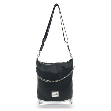 ZELLIA NŐI OLDALTÁSKA 19060 FEKETE-EZÜST