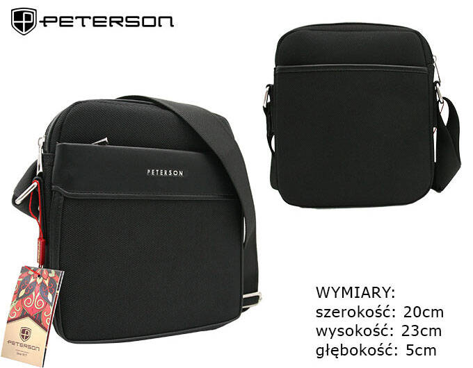 Peterson Férfi Oldaltáska Ptn 788802-0341 Black - Fekete - Image 2