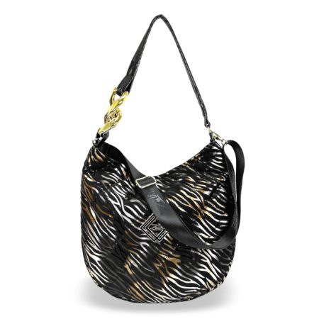 Zellia Női Válltáska Zlb97 Fekete - Tigris Minta -