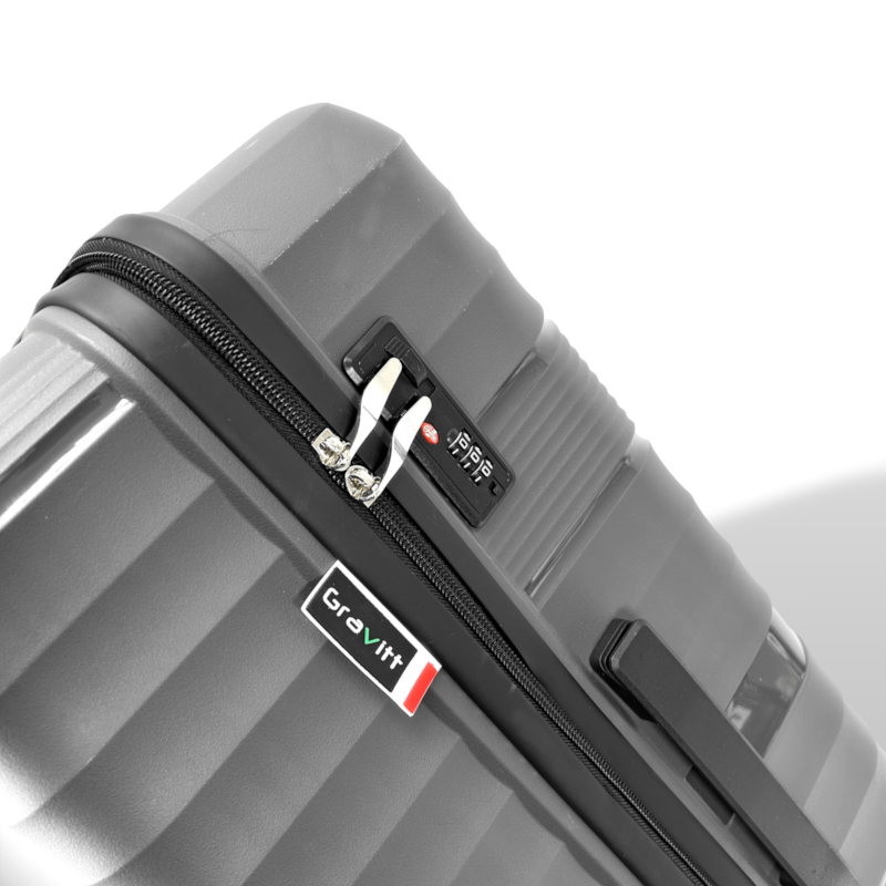 Polipropilén Bőrönd Szett - 3 Az 1-Ben Készlet 008-Es Modell - Grafit - Image 9