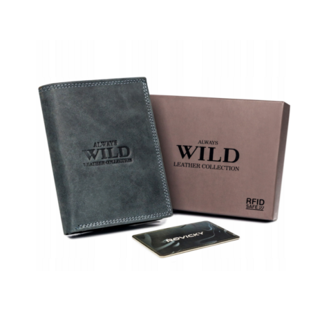 Férfi Bőr Pénztárca N4-P-Chm-0983 Black