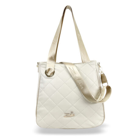 Zellia Női Válltáska 23068 Beige Matt - Steppelt - Arany K.