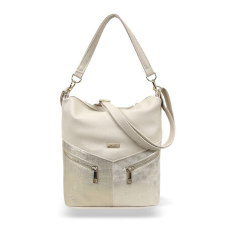 Zellia Női Válltáska Zvn22020 Beige-Arany - Monaco-Ch -