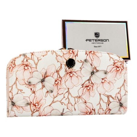 Rovicky Női Pénztárca Echo PU PTN 1841-F8 Beige Flower 03