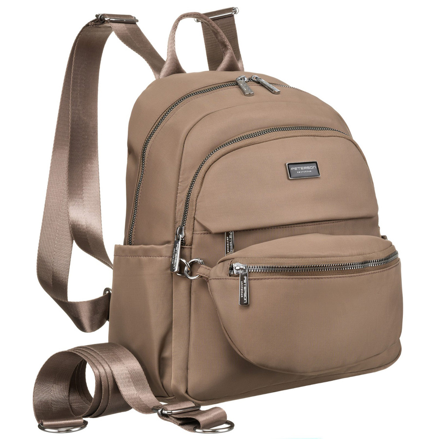 Peterson Női hátizsák +Levehető Övtáska PTN CPY-05-6197 BEIGE-