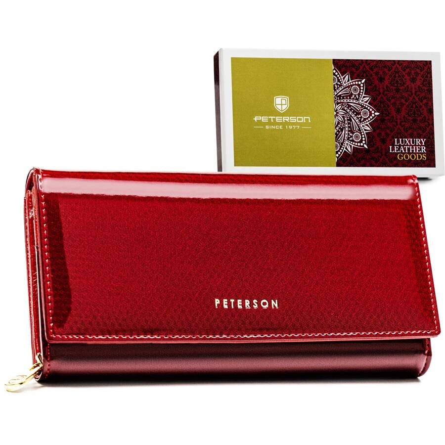 Peterson Női Bőr Pénztárca Ptn 42106-Sbr-0790 Red - Piros