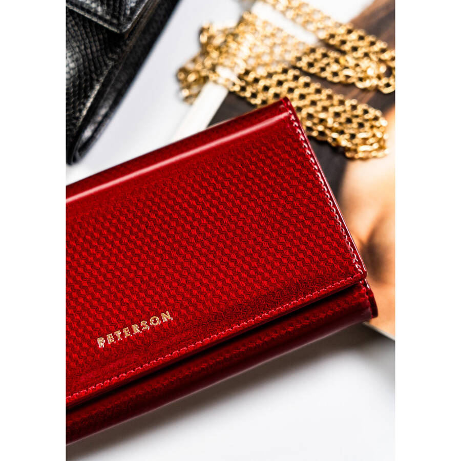 Peterson Női Bőr Pénztárca Ptn 42106-Sbr-0790 Red - Piros - Image 3