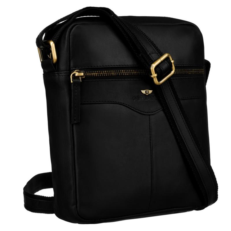 Peterson Férfi Bőr Oldaltáska Ptn 711-Opu-4703 Black - Black
