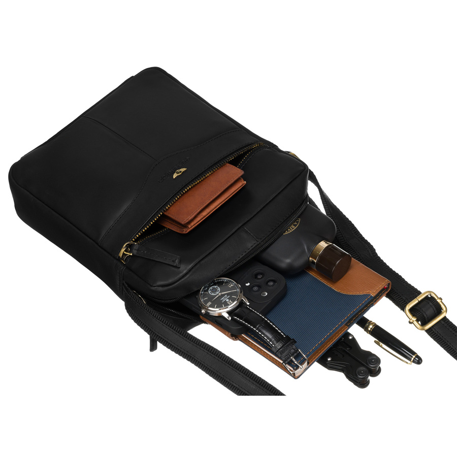Peterson Férfi Bőr Oldaltáska Ptn 711-Opu-4703 Black - Black - Image 8