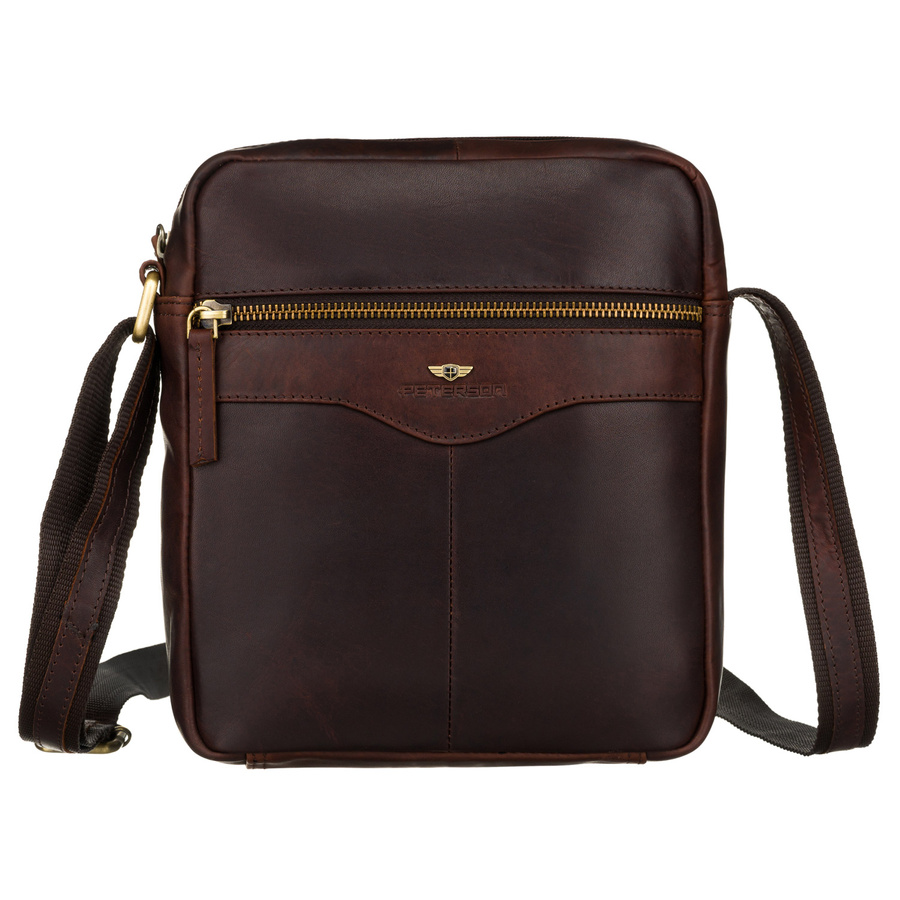 Peterson Férfi Bőr Oldaltáska Ptn 711-Opu-4710 Brown - Barna - Image 2