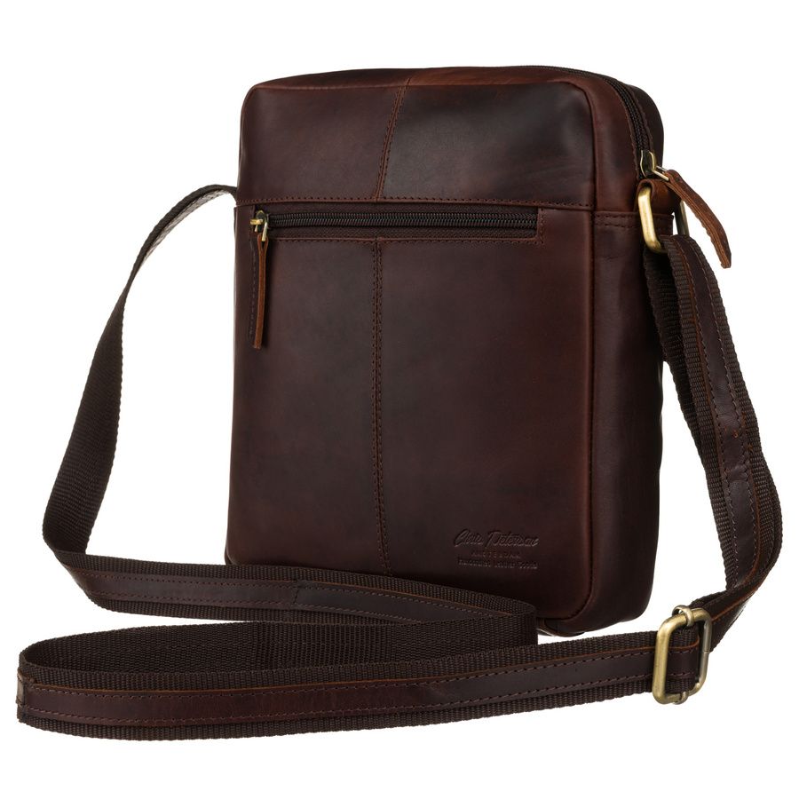 Peterson Férfi Bőr Oldaltáska Ptn 711-Opu-4710 Brown - Barna - Image 6