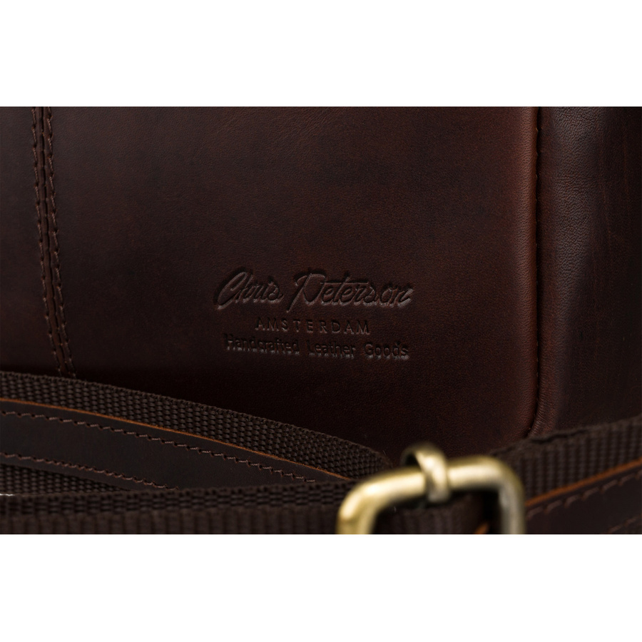 Peterson Férfi Bőr Oldaltáska Ptn 711-Opu-4710 Brown - Barna - Image 7