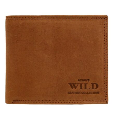 Férfi Bőr Pénztárca CZ-12-HLF-1740 COGNAC - Világos Barna