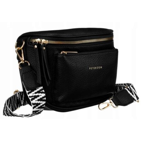 Peterson Női Oldaltáska PTN 3047-9955 BLACK- Fekete-