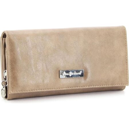 JENNIFER JONES NŐI PÉNZTÁRCA 1109-7 BEIGE - NAGY MÉRET - CIPZÁROS APRÓTARTÓVAL