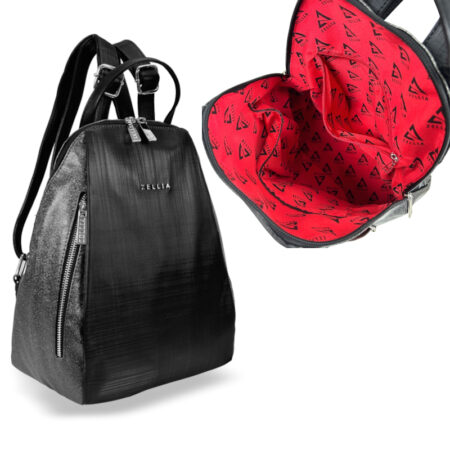 Zellia Női Hátizsák Hz-119 Grafit-Fekete - Y572 -