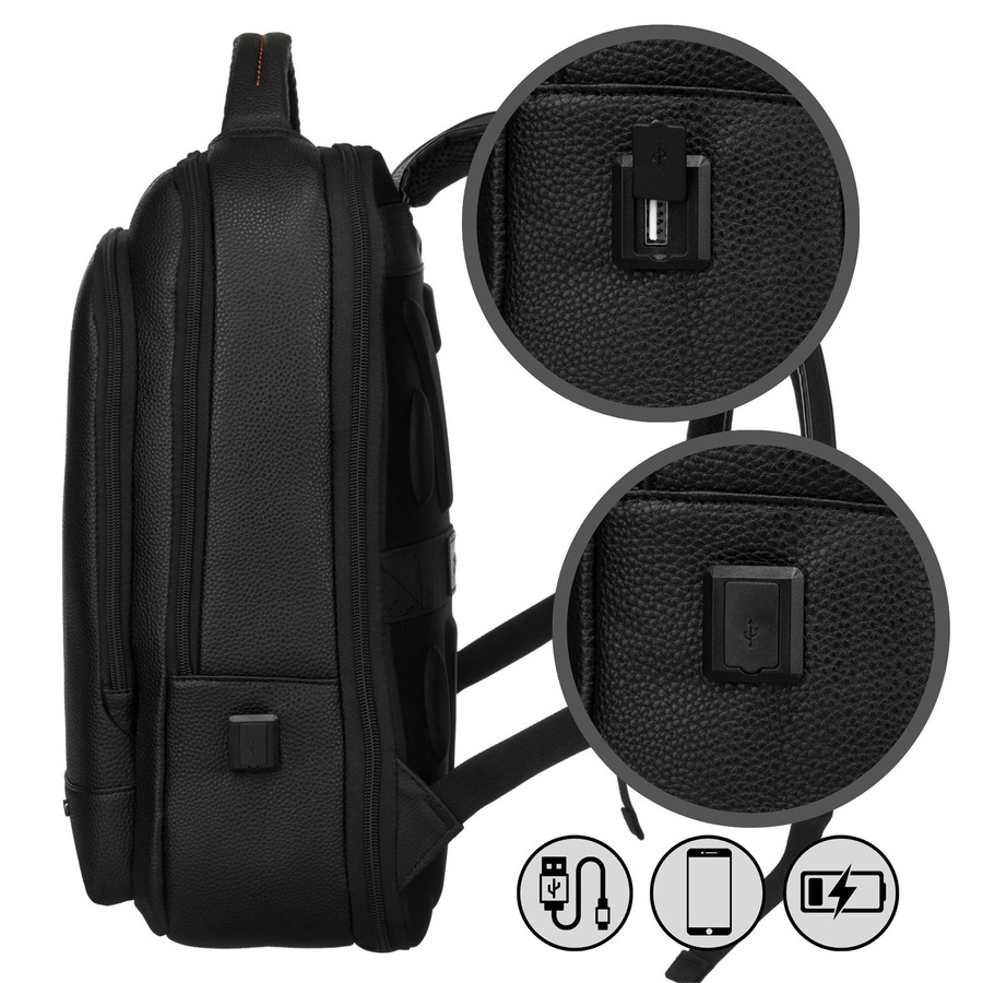 Peterson Hátizsák-PTN PL-FK09-6494 BLACK- 40 x 30 x 15 cm - Image 4