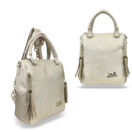 Zellia Női Hátizsák 24122 Beige-Arany - Rimini-Groove -