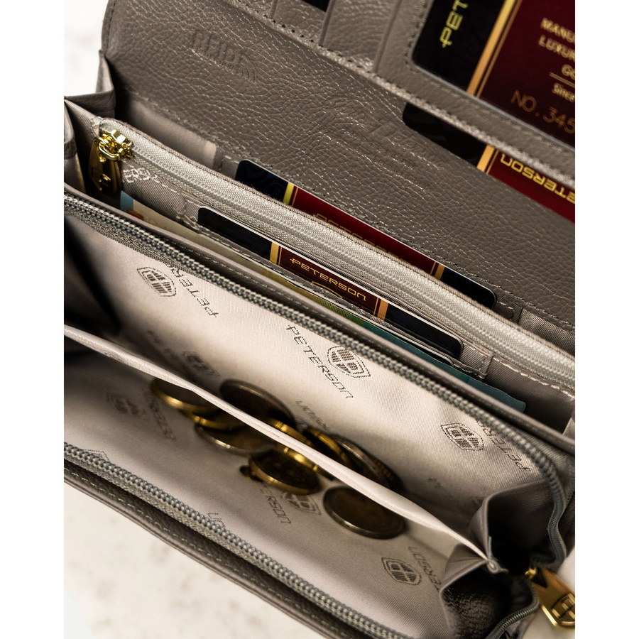 Peterson Női Bőr Pénztárca PTN 42106-BF-0476 Silver - Image 10