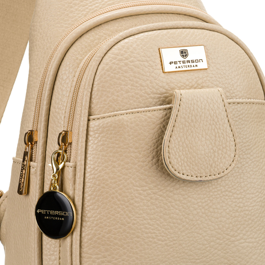 Peterson női testtáska - PTN SSY-1-F19 D.BEIGE- - Image 3