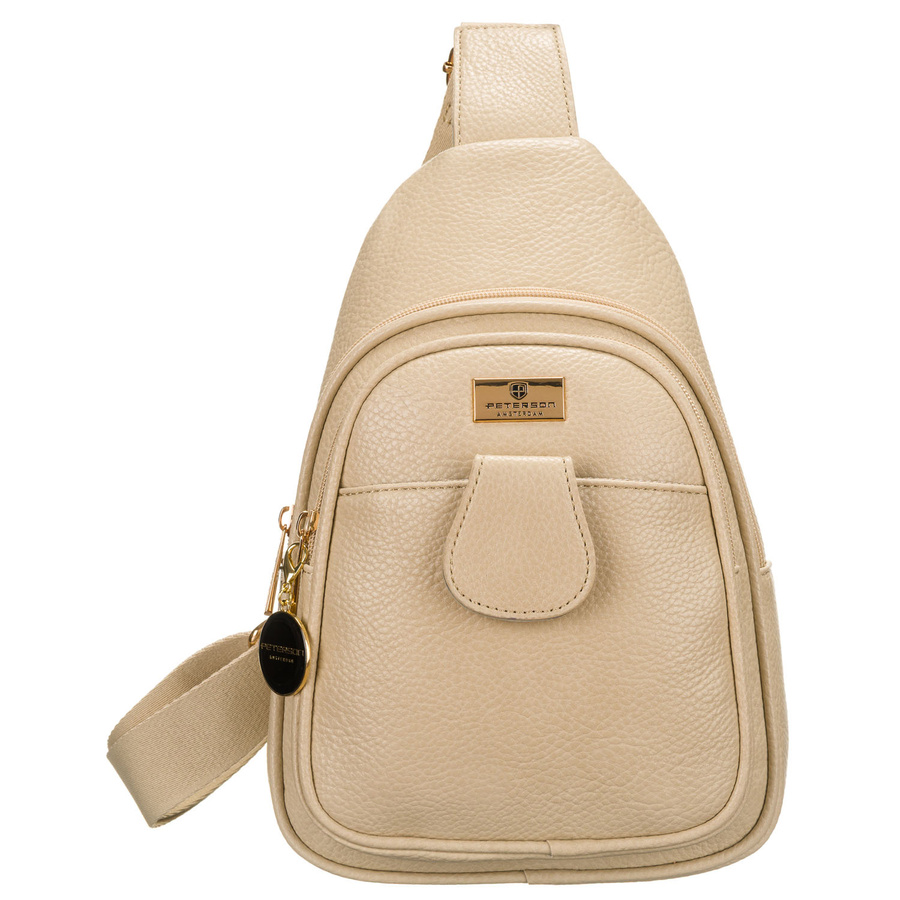 Peterson női testtáska - PTN SSY-1-F19 D.BEIGE- - Image 2
