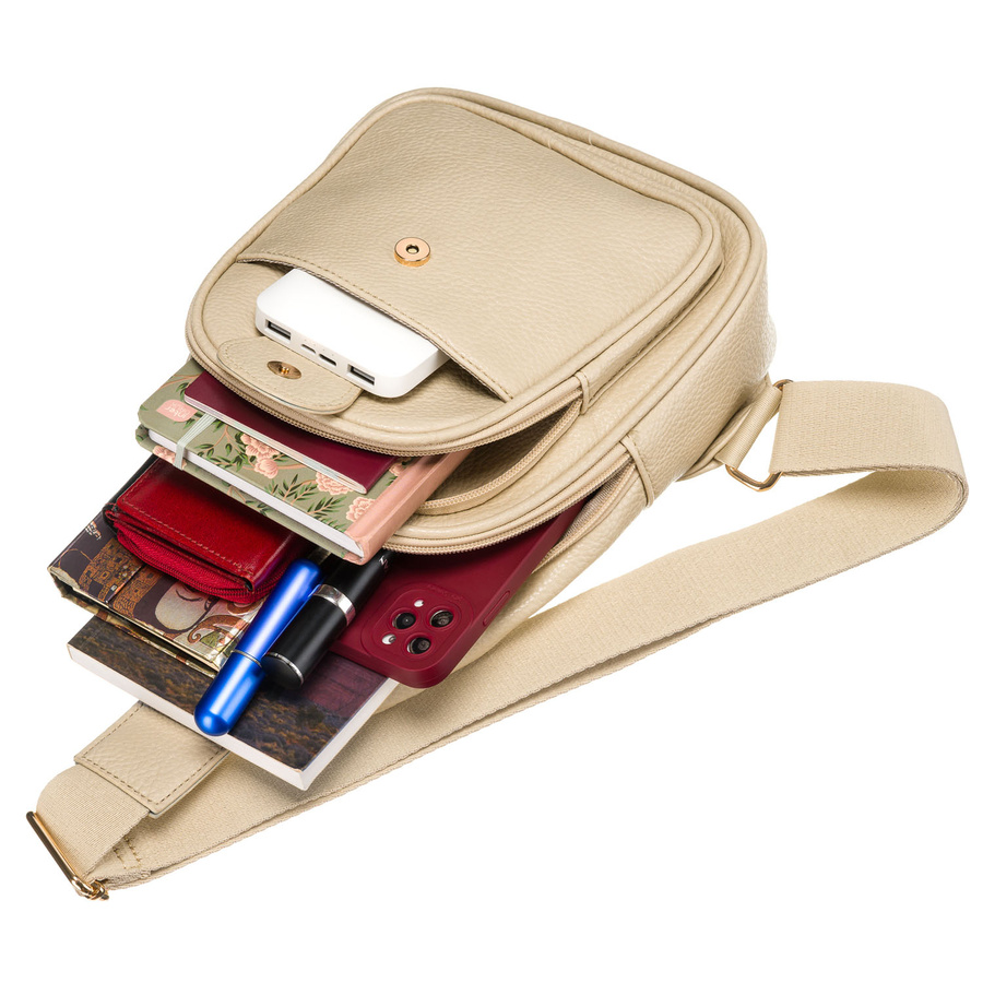 Peterson női testtáska - PTN SSY-1-F19 D.BEIGE- - Image 9