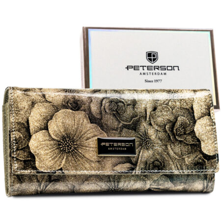 Peterson Női Bőr Pénztárca -PTN PS401-FDS ARANY-
