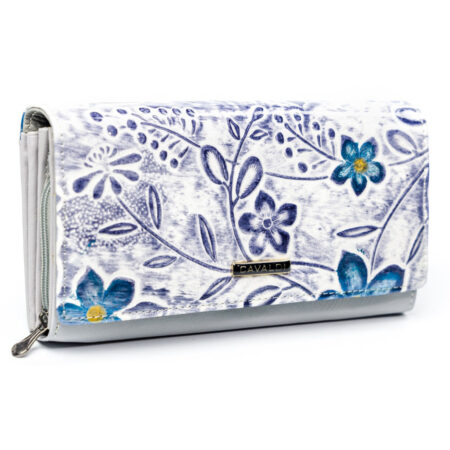 Cavaldi Bőr Női Pénztárca -PN20-FL-BL-PURPLE-