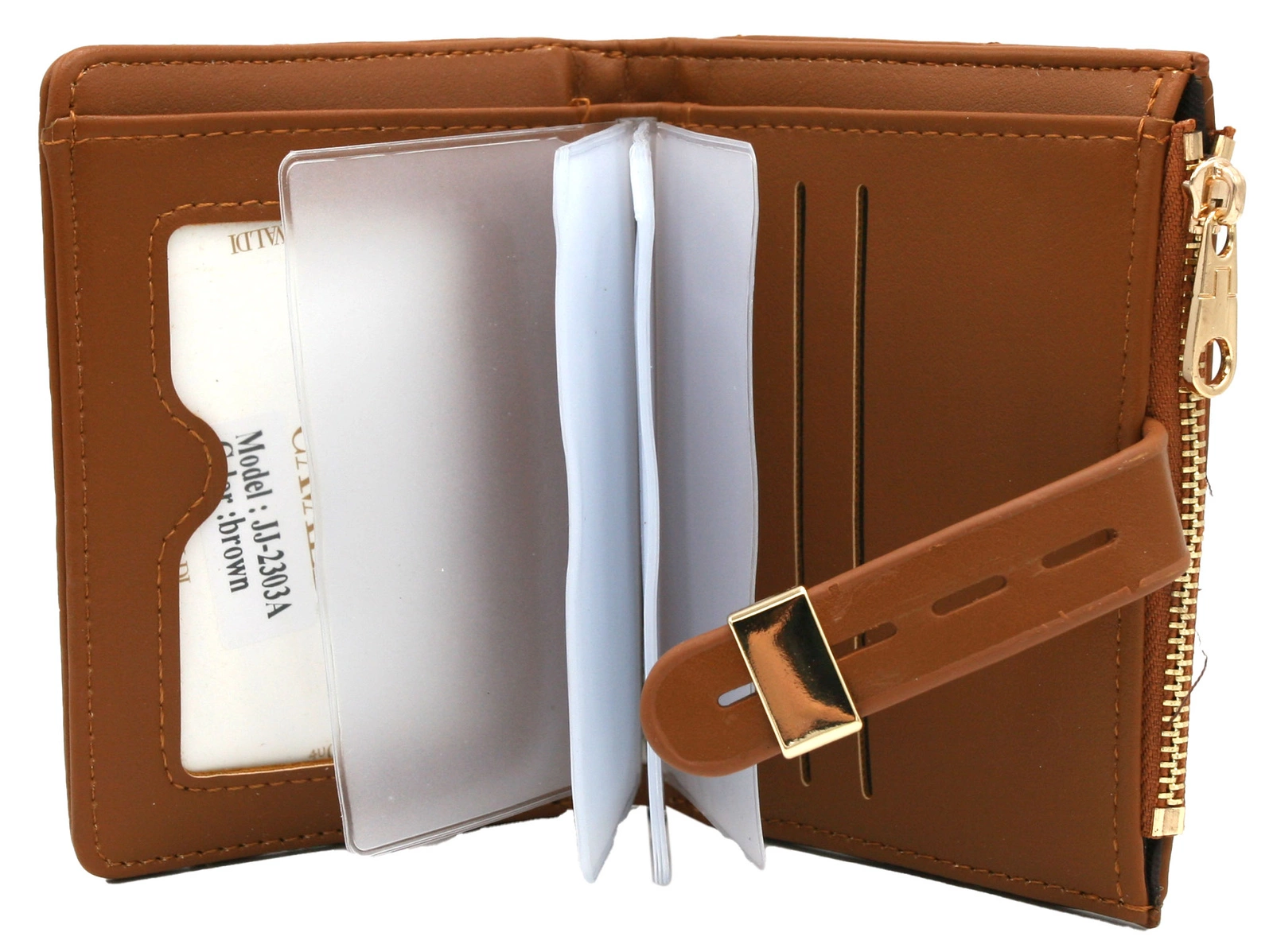 CAVALDI NŐI MŰBŐR PÉNZTÁRCA KÁRTYATARTÓVAL -2303A-8383 BROWN -Barna- - Image 2