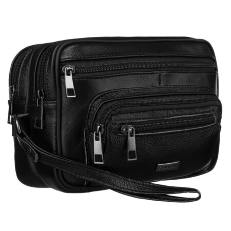 Rovicky Férfi Bőr Autóstáska -R-13211-2129 BLACK- FEKETE-