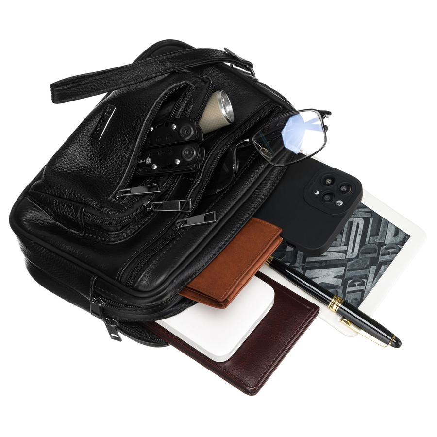 Rovicky Férfi Bőr Autóstáska -R-13211-2129 BLACK- FEKETE- - Image 6