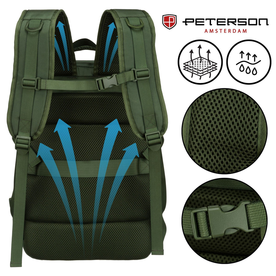 Peterson Hátizsák Ptn 24421-5111 Green - 45 X 30 X 25 Cm - Image 11