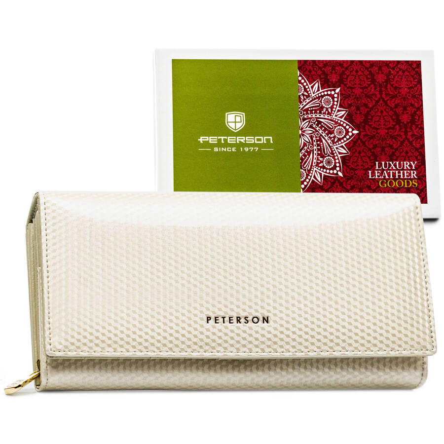 Peterson Női Bőr Pénztárca Ptn 42106-Sbr-0912 Beige