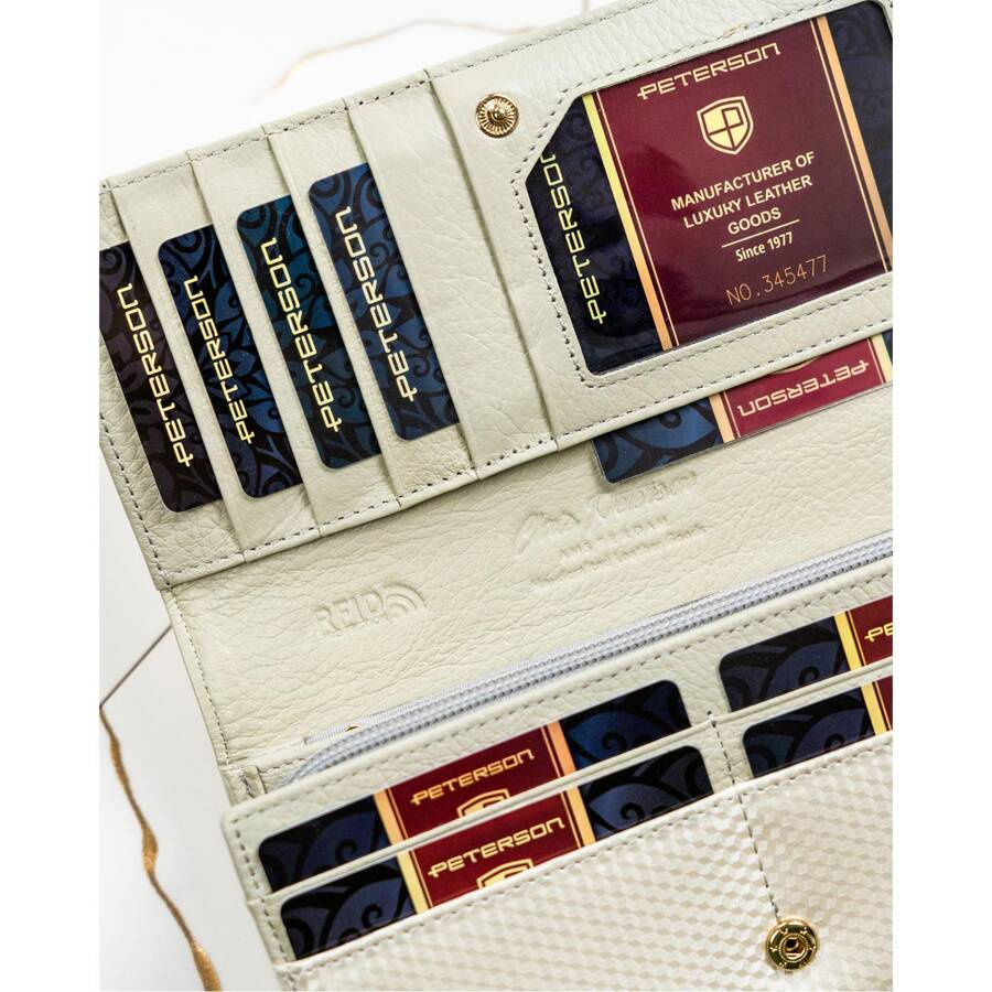 Peterson Női Bőr Pénztárca Ptn 42106-Sbr-0912 Beige - Image 6