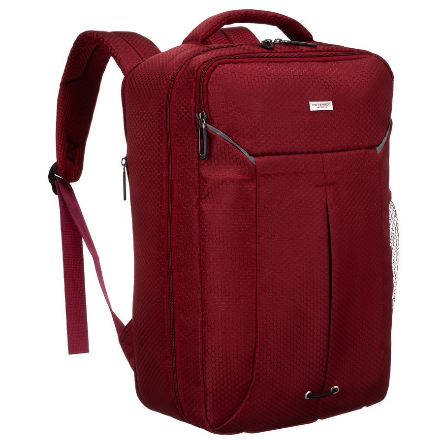 Peterson Hátizsák - Kézipoggyász - Ptn Bocian-6422 Burgundy - Bordó - 40 X 25 X 20 Cm -