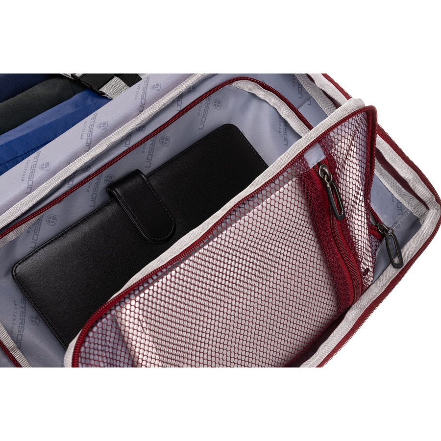 Peterson Hátizsák - Kézipoggyász - Ptn Bocian-6422 Burgundy - Bordó - 40 X 25 X 20 Cm - - Image 11