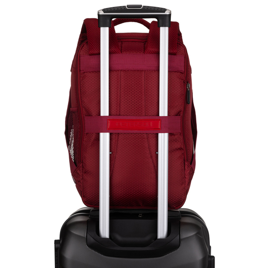 Peterson Hátizsák - Kézipoggyász - Ptn Bocian-6422 Burgundy - Bordó - 40 X 25 X 20 Cm - - Image 6