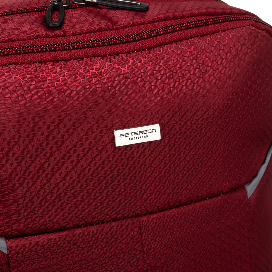 Peterson Hátizsák - Kézipoggyász - Ptn Bocian-6422 Burgundy - Bordó - 40 X 25 X 20 Cm - - Image 8