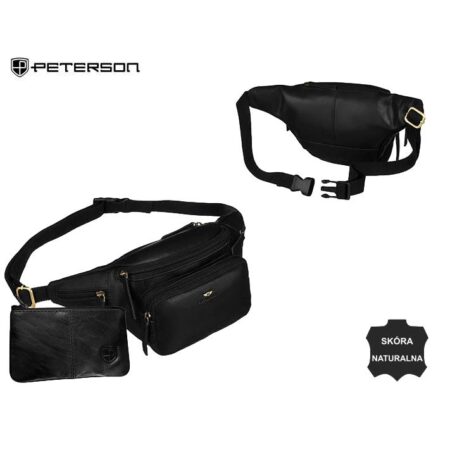 Peterson Férfi Bőr Övtáska Ptn Bp001E-Opu-6910 Fekete