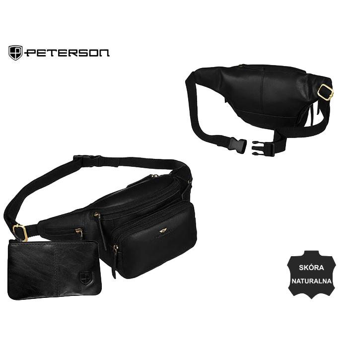 Peterson Férfi Bőr Övtáska Ptn Bp001E-Opu-6910 Fekete