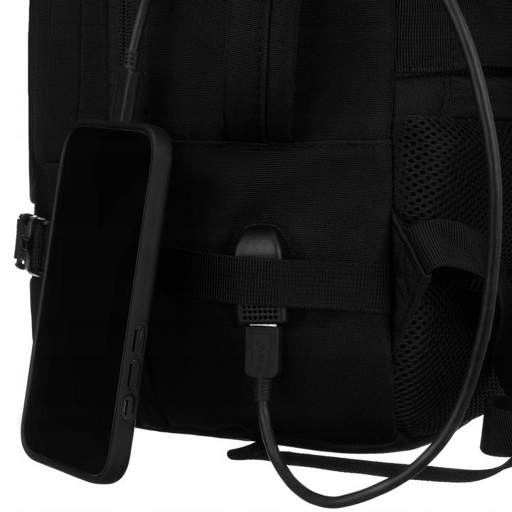 Peterson Hátizsák -PTN BHX-04 -0048 BLACK- Fekete - 40 X 30 X 20 Cm - Image 13