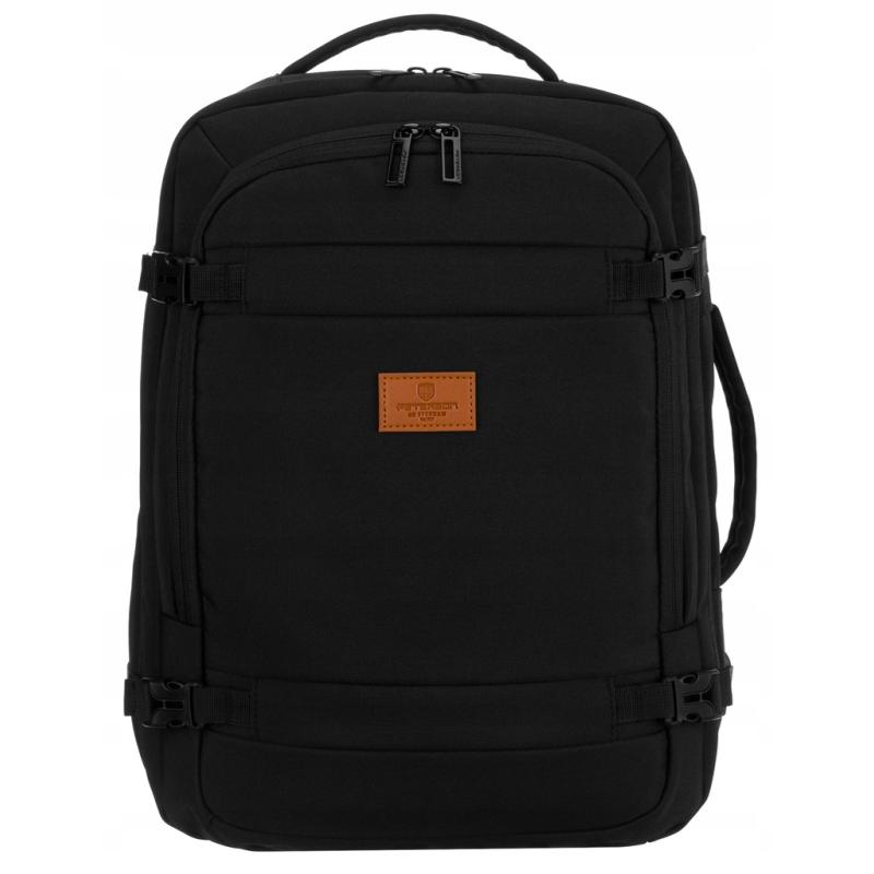 Peterson Hátizsák -PTN BHX-04 -0048 BLACK- Fekete - 40 X 30 X 20 Cm - Image 2