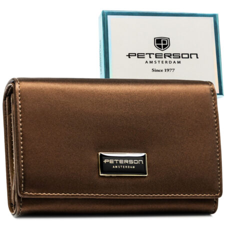 Peterson Női Pénztárca - Echo És Természetes Bőr Ptn Ps112-Hnl-2913 Brown