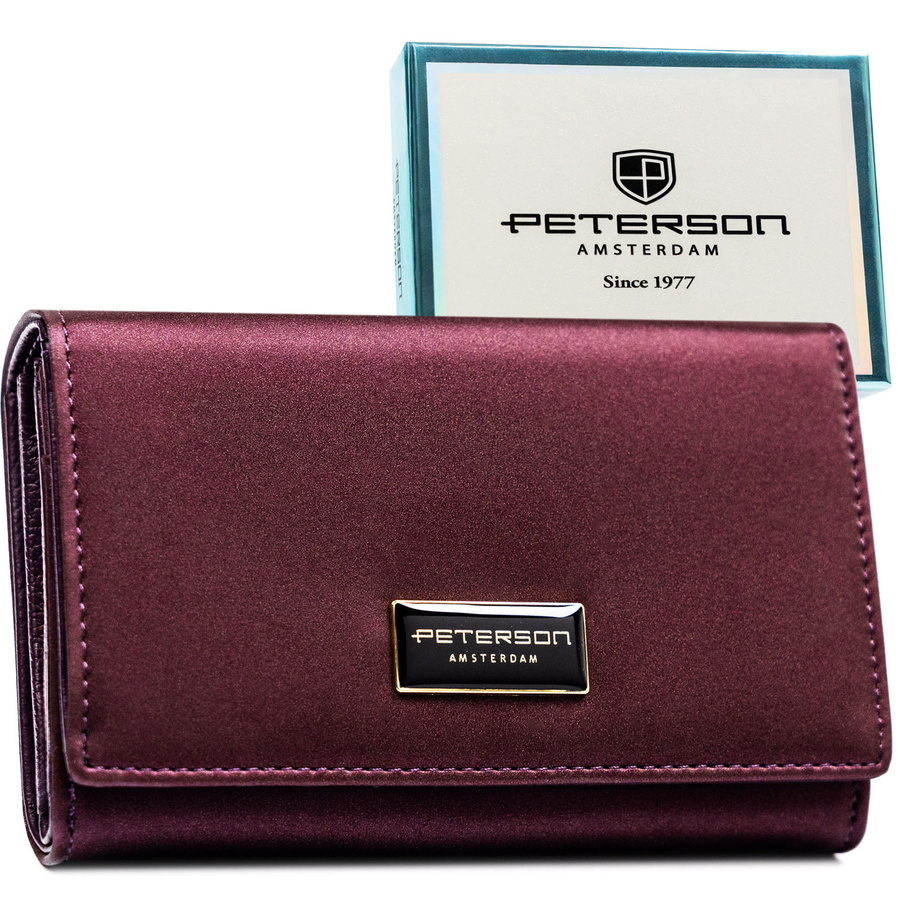 Peterson Női Pénztárca - Echo És Természetes Bőr Ptn Ps112-Hnl-2920 Purple