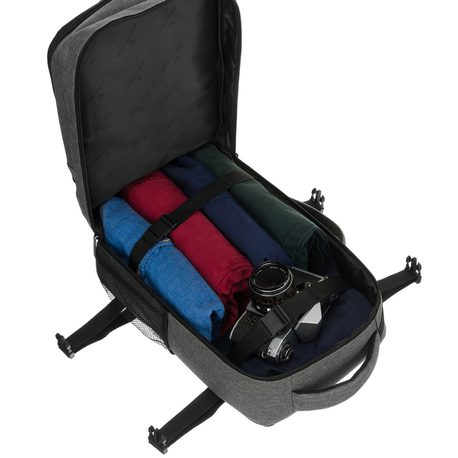 Peterson Hátizsák - Kézipoggyász - Ptn Sikorka-6484 Gray - Szürke - 40 X 25 X 20 Cm - - Image 11