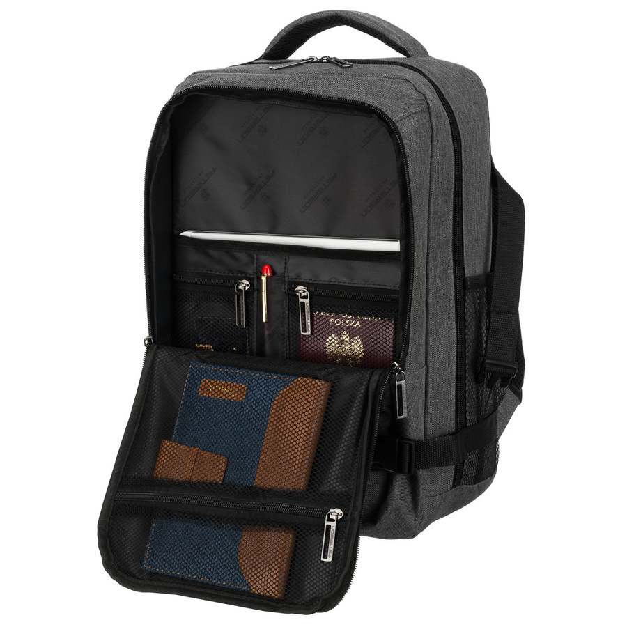 Peterson Hátizsák - Kézipoggyász - Ptn Sikorka-6484 Gray - Szürke - 40 X 25 X 20 Cm - - Image 7