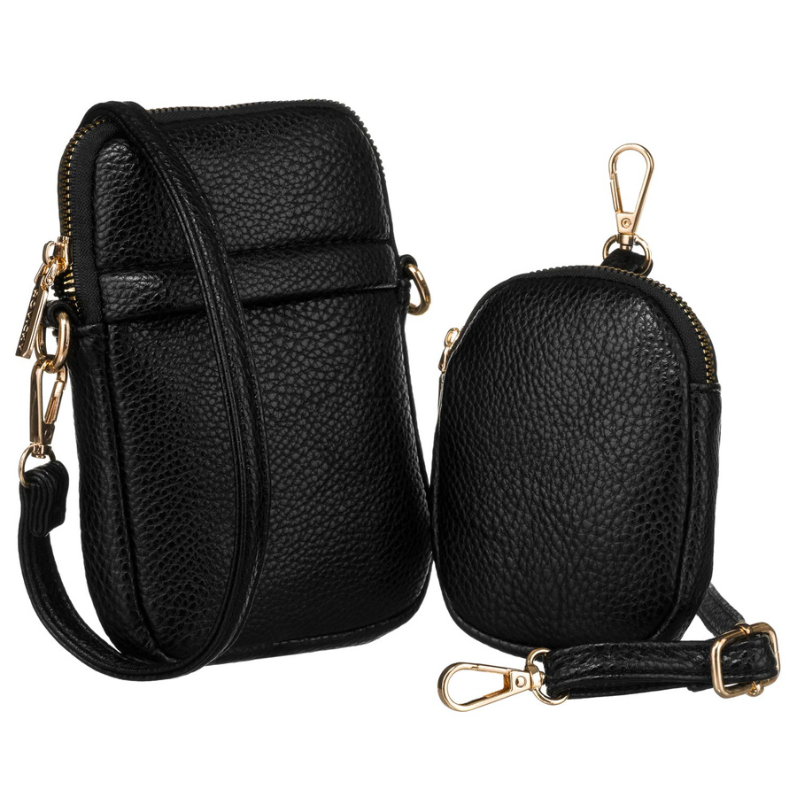 Rovicky Női Kézitáska- Pénztárca -R-KP-10-F19-4218 BLACK- Fekete-