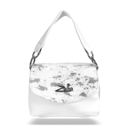 Zellia Női Oldaltáska 25101 Fehér-Ezüst - D2 -